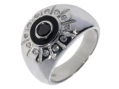 Кольцо, серебро 925, циркон,эмаль 912 02 21-03967 2009 г инфо 9355w.
