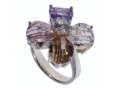 Кольцо, серебро 925, кварц,циркон 001 02 21-03834 2009 г инфо 9418w.