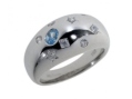Кольцо, серебро 925, топаз синт,циркон 004 02 21sk-00203 2010 г инфо 9607w.