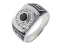 Кольцо, серебро 925, циркон,эмаль 912 02 21-03958 2009 г инфо 9800w.