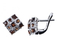 Серьги, серебро 925, гранат 003 01 21spk-00118 2010 г инфо 9952w.