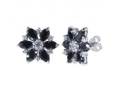 Серьги, серебро 925, оникс,циркон 005 01 21-02529 2010 г инфо 9977w.