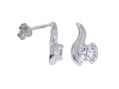 Серьги, серебро 925, циркон 004 01 21sk-00512 2009 г инфо 10006w.