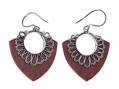 Серьги, серебро 925, коралл 010 01 21-02286 2010 г инфо 10038w.