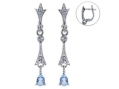 Серьги, серебро 925, топаз 003 01 21-03477 2010 г инфо 10079w.