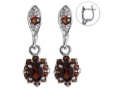 Серьги, серебро 925, гранат 003 01 21spk1-00480 2010 г инфо 10100w.