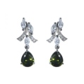 Серьги, серебро 925, кварц,циркон 012 01 21sp-00087 2010 г инфо 10116w.