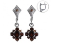 Серьги, серебро 925, гранат 003 01 21spk1-00455 2010 г инфо 10123w.