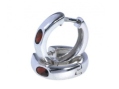 Серьги, серебро 925, гранат 020 01 21-02870 2010 г инфо 10141w.