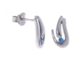 Серьги, серебро 925, топаз синт 006 01 21sk-00463 2009 г инфо 10142w.