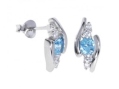 Серьги, серебро 925, топаз синт,циркон 004 01 21spk-00377 2009 г инфо 10191w.