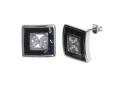 Серьги, серебро 925 кристалл Сваровски,кожа питона 018 01 21spk-00185 2010 г инфо 10208w.