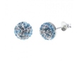 Серьги, серебро 925, кристалл Сваровски 018 01 21-02708 2010 г инфо 10343w.