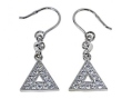 Серьги, серебро 925, циркон 005 01 21-02037 2010 г инфо 10371w.