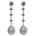 Серьги, серебро 925, циркон 012 01 21-03232 2010 г инфо 10515w.