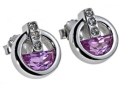 Серьги, серебро 925, роз кварц,циркон 007 01 21spk-00102 2010 г инфо 10589w.