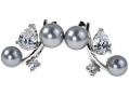 Серьги, серебро 925, жемч синт,циркон 002 01 21sk-00024 2009 г инфо 10596w.