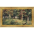 Поляна в лесу 1889 (И И Шишкин), 24 см x 40 см 2010 г ; Упаковка: Багетная рама, целлофановая упаковка инфо 5298o.